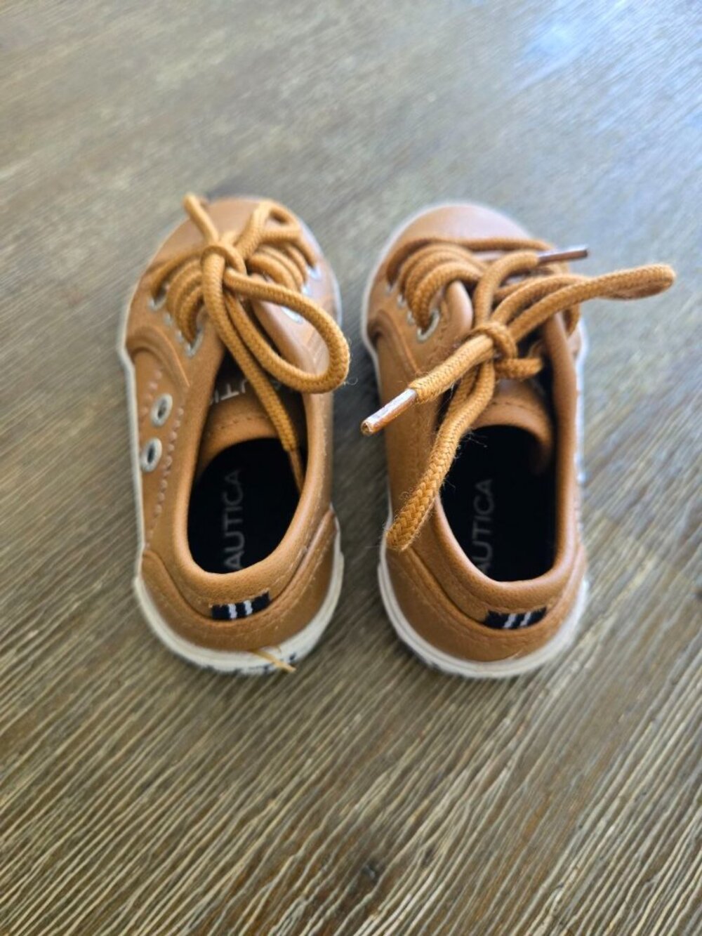 Nautica Toddler Boys Sneakers Size 6 Brown Casual Lace-Up Shoes EU 22 - Picture 5 of 5